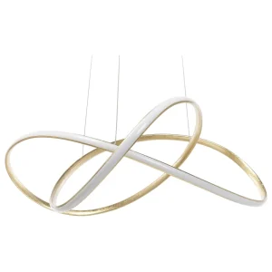 Metal LED Pendant Lamp Gold TUMEN