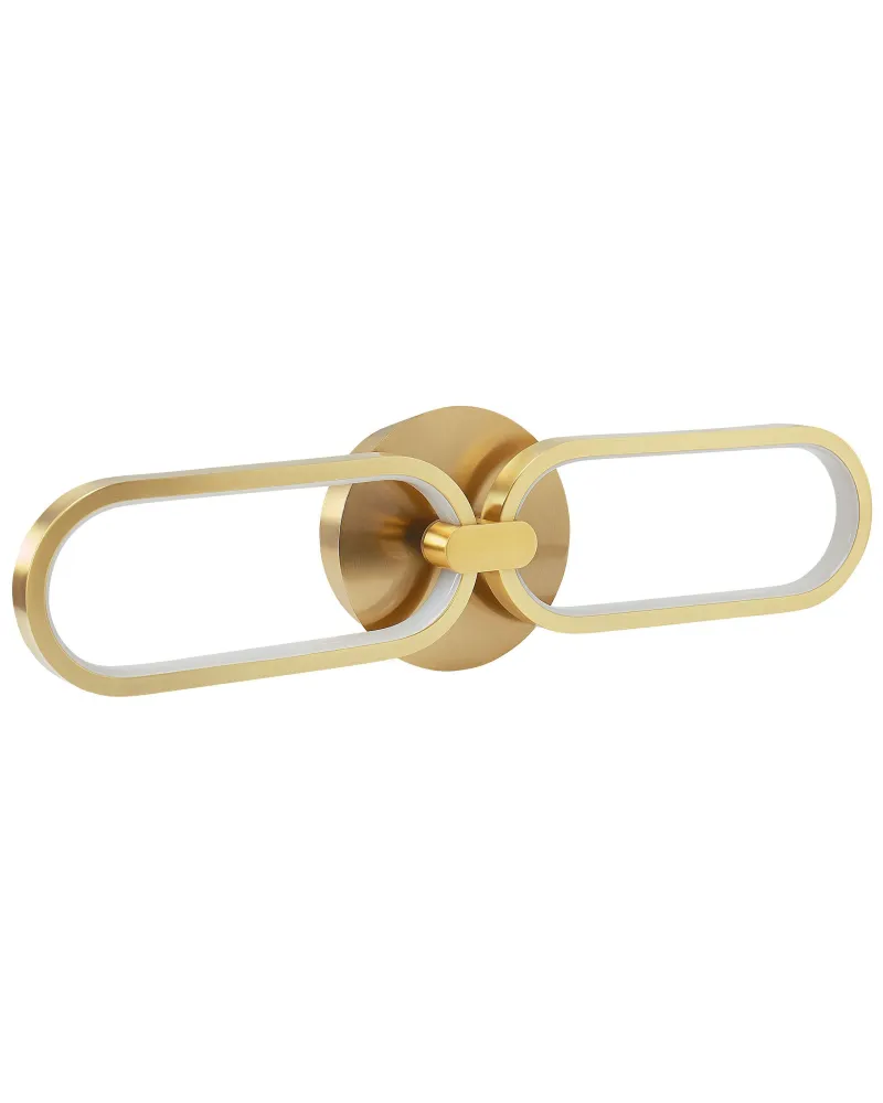 Metal LED Wall Lamp Ouro KRANG com Controle Remoto