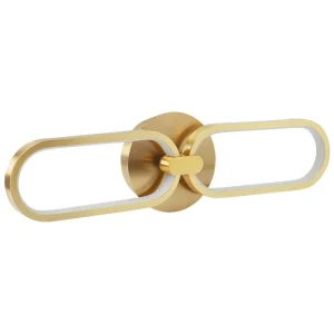 Metal LED Wall Lamp Ouro KRANG com Controle Remoto