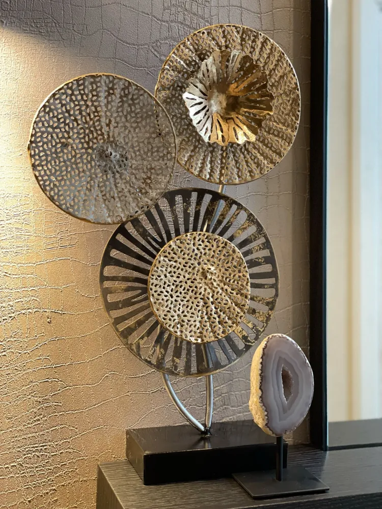 Metal Ornament Gold and Silver URANIUM