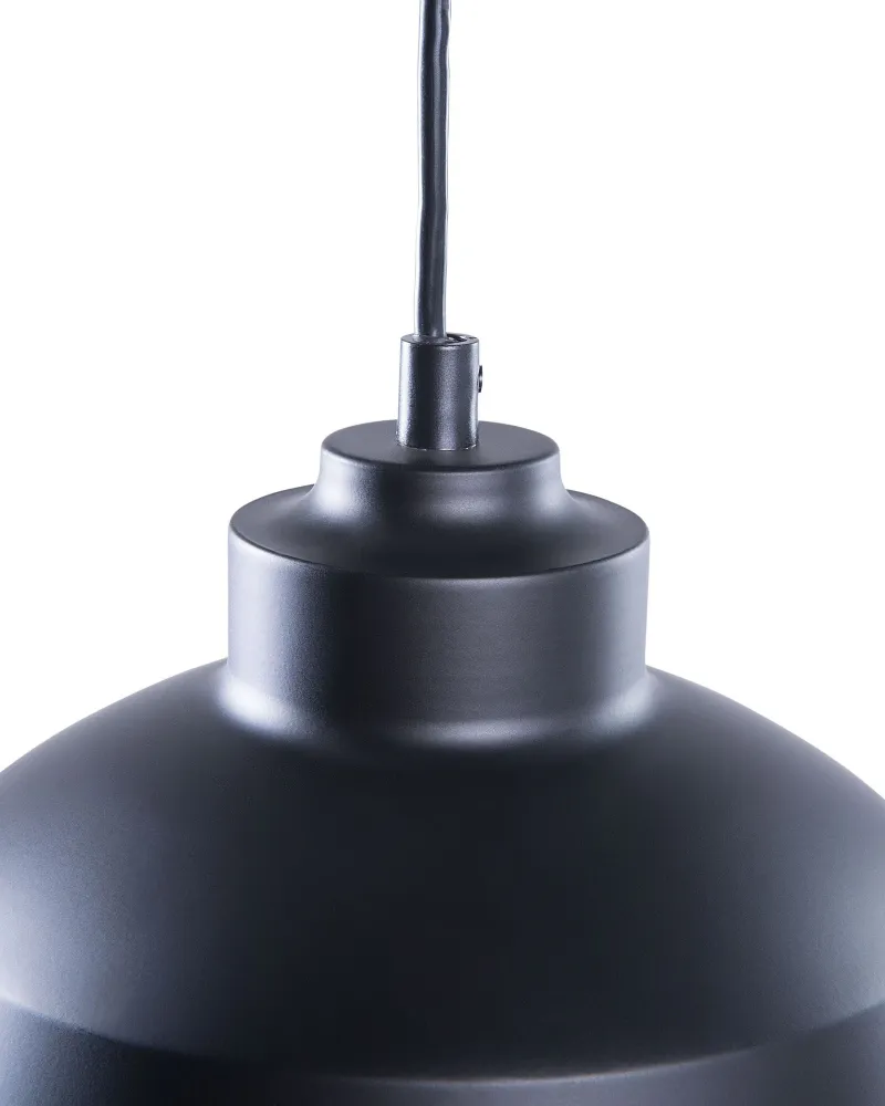 Metal Pendant Lamp Black and Copper MONTE