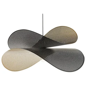 Metal Pendant Lamp Black and Gold DOYLES