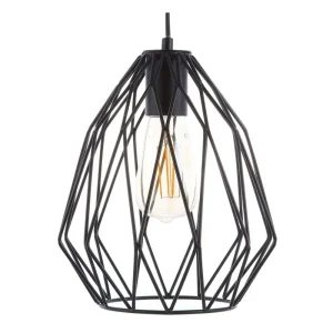 Metal Pendant Lamp Black MAGRA