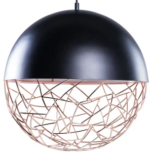 Metal Pendant Lamp Black PADMA