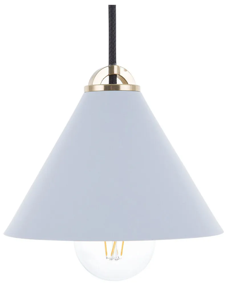 Metal Pendant Lamp Blue ARAGON