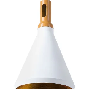 Metal Pendant Lamp Branco MACKENZIE