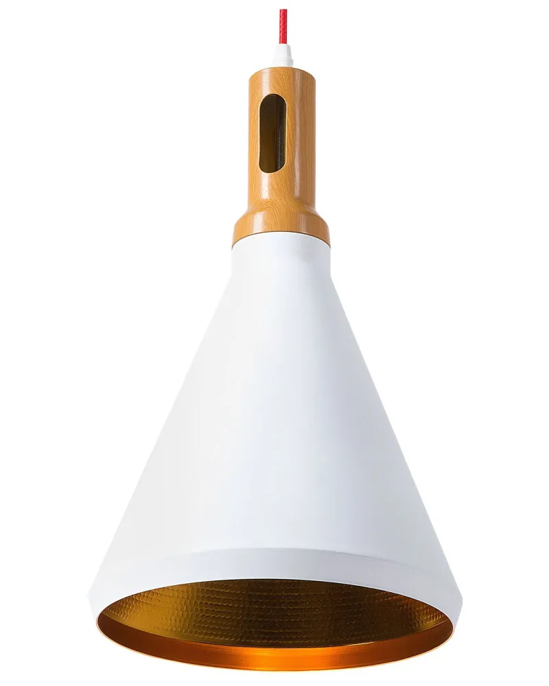 Metal Pendant Lamp Branco MACKENZIE