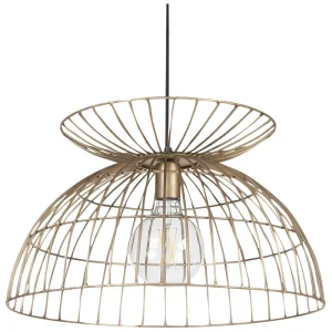 Metal Pendant Lamp Brass MAHANADI