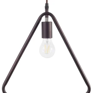 Metal Pendant Lamp Brown JURUENA