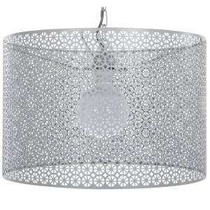 Metal Pendant Lamp Grey MEZEN