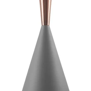 Metal Pendant Lamp Grey TAGUS