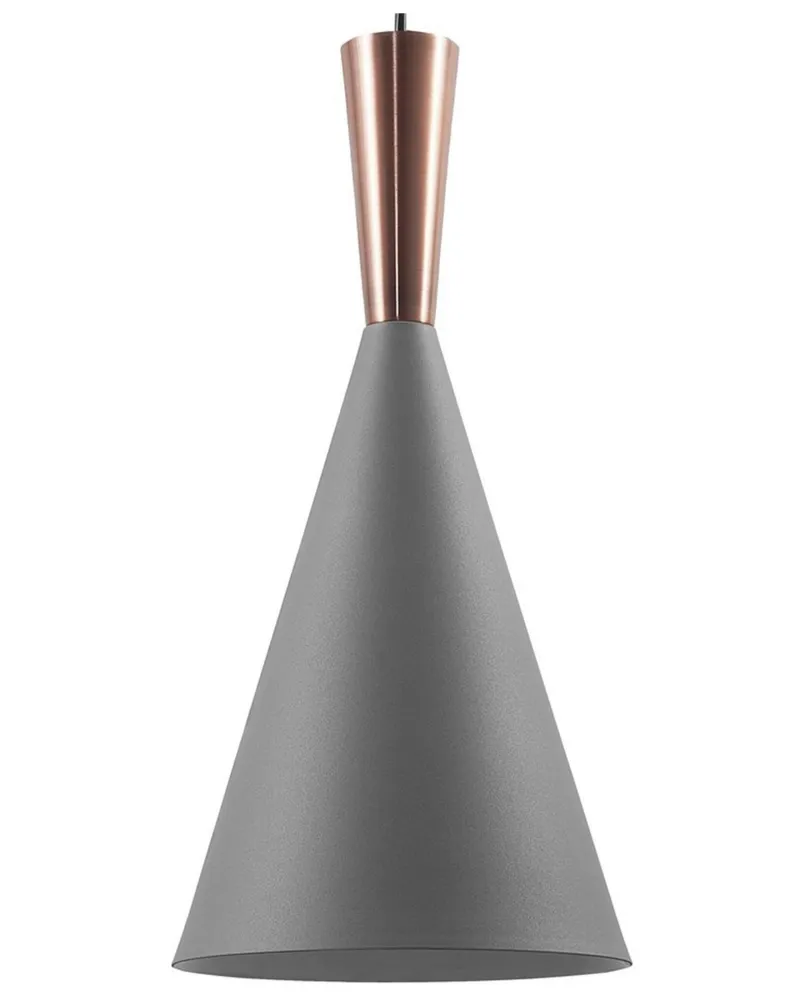 Metal Pendant Lamp Grey TAGUS