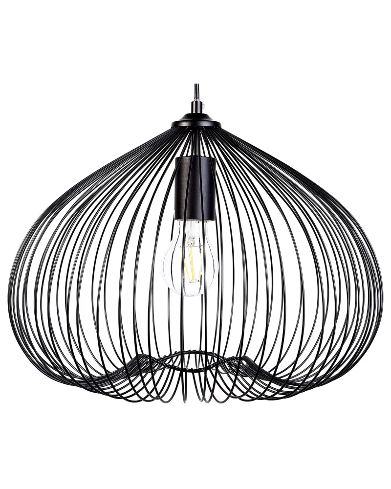 Metal Pendant Lamp Negro TORDINO