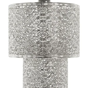 Metal Pendant Lamp Silver OSUN