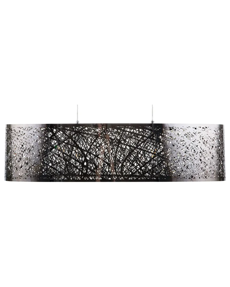 Metal Pendant Lamp Silver SEVESO