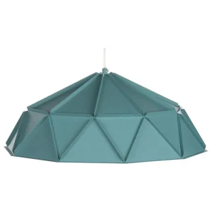 Metal Pendant Lamp Turquoise SENIA