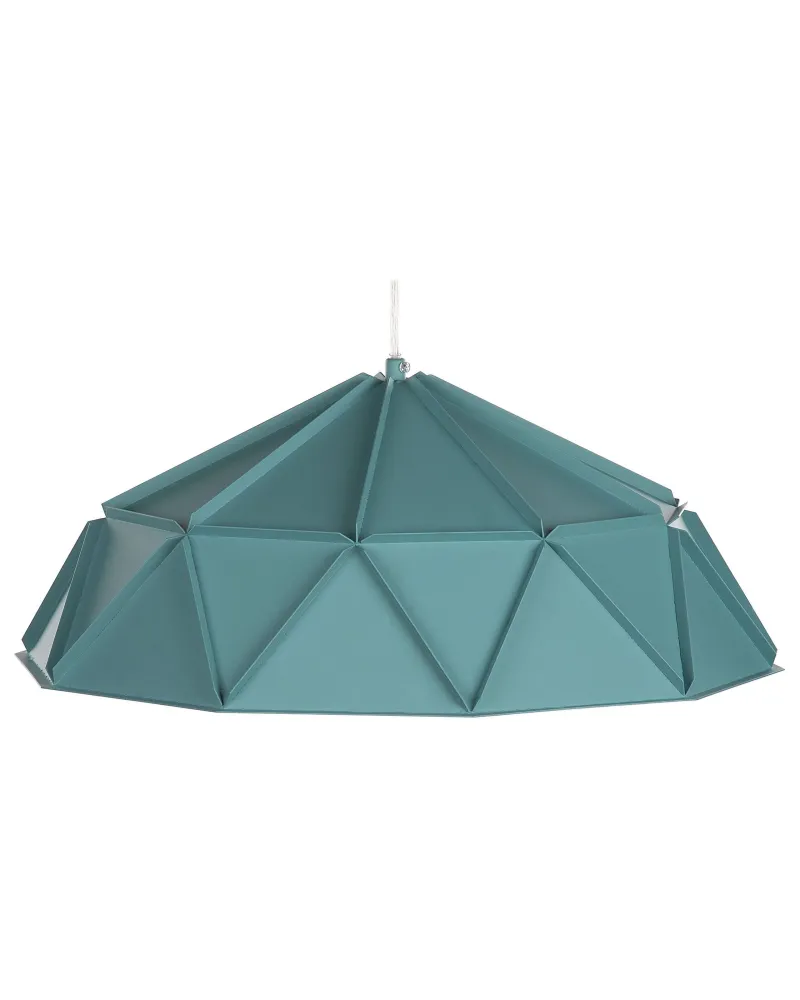 Metal Pendant Lamp Turquoise SENIA