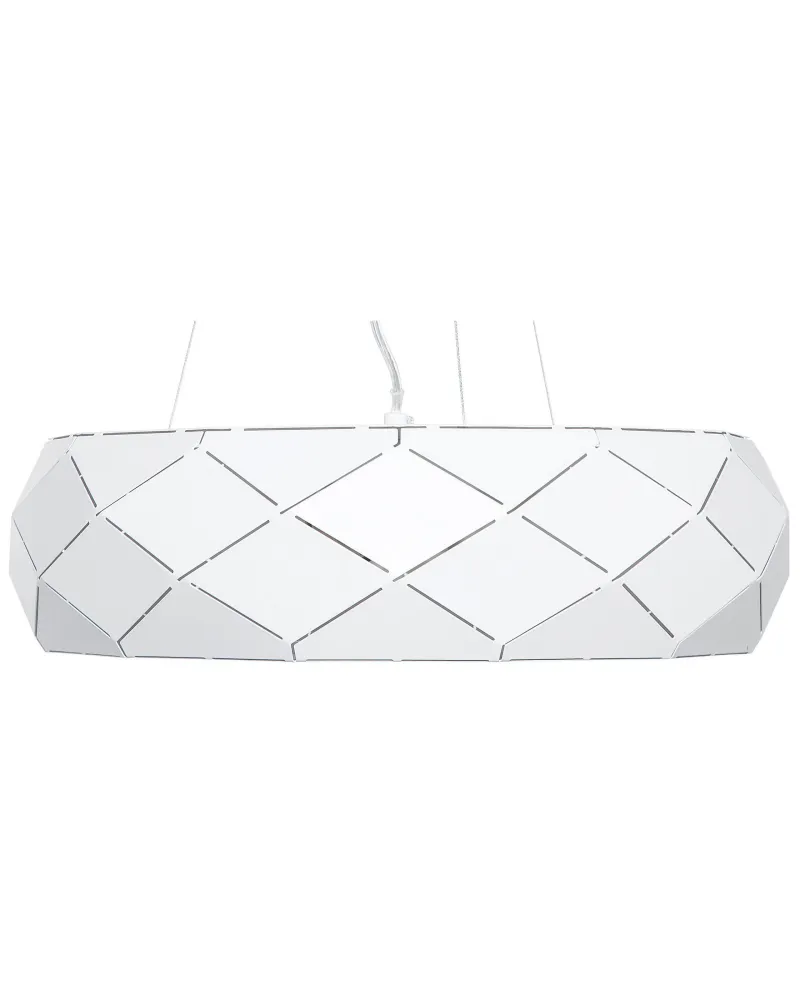 Metal Pendant Lamp White CESANO