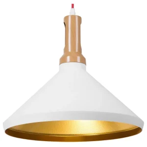 Metal Pendant Lamp White LIARD