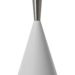 Metal Pendant Lamp White Silver TAGUS