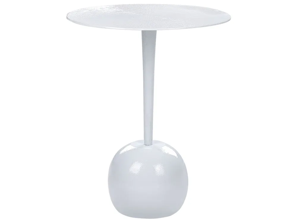 Metal Side Table Branco EUCLA