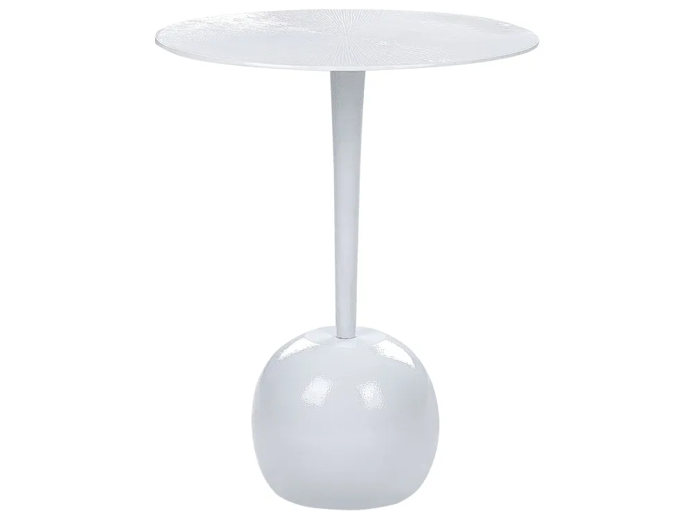 Metal Side Table Branco EUCLA