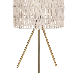 Metal Table Lamp Beige CULEBRA