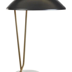 Metal Table Lamp Black and Ouro DANTO