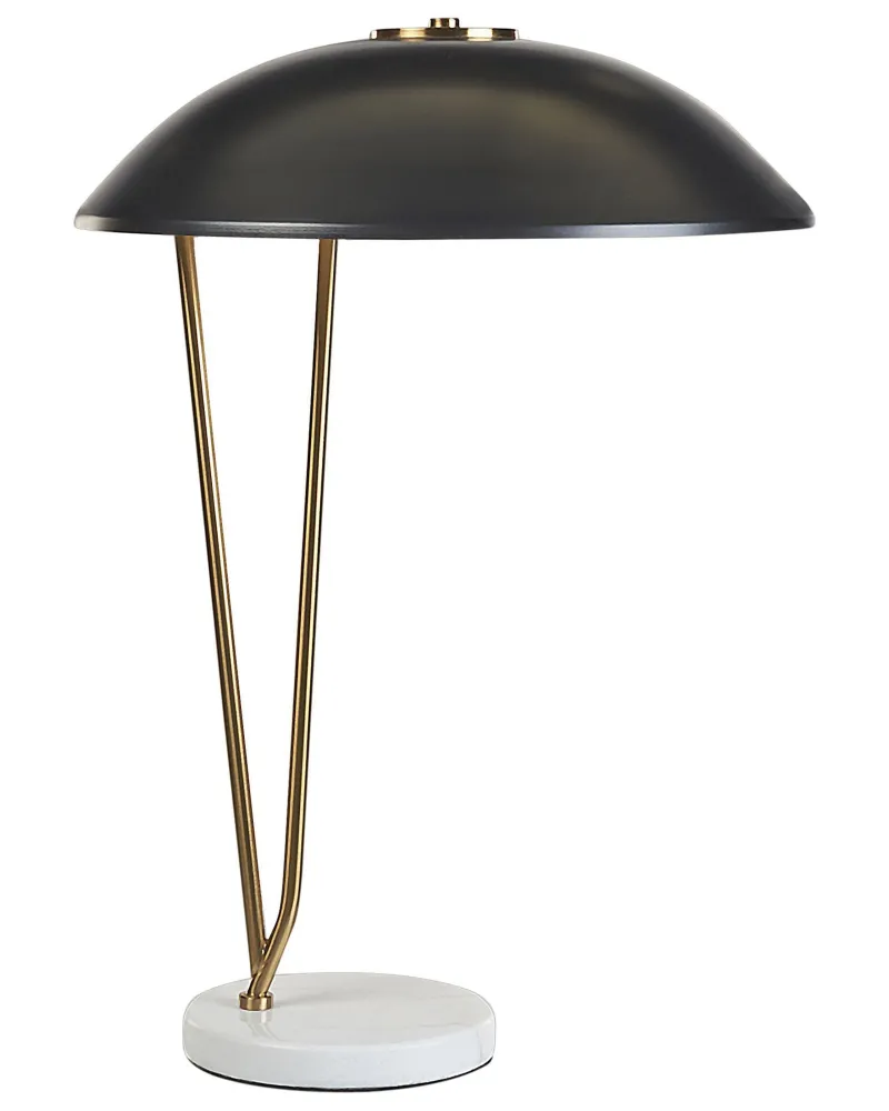 Metal Table Lamp Black and Ouro DANTO