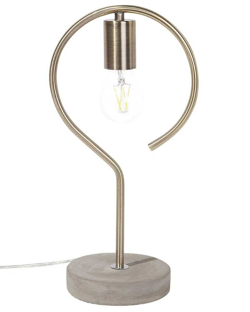 Metal Table Lamp Brass JUCAR