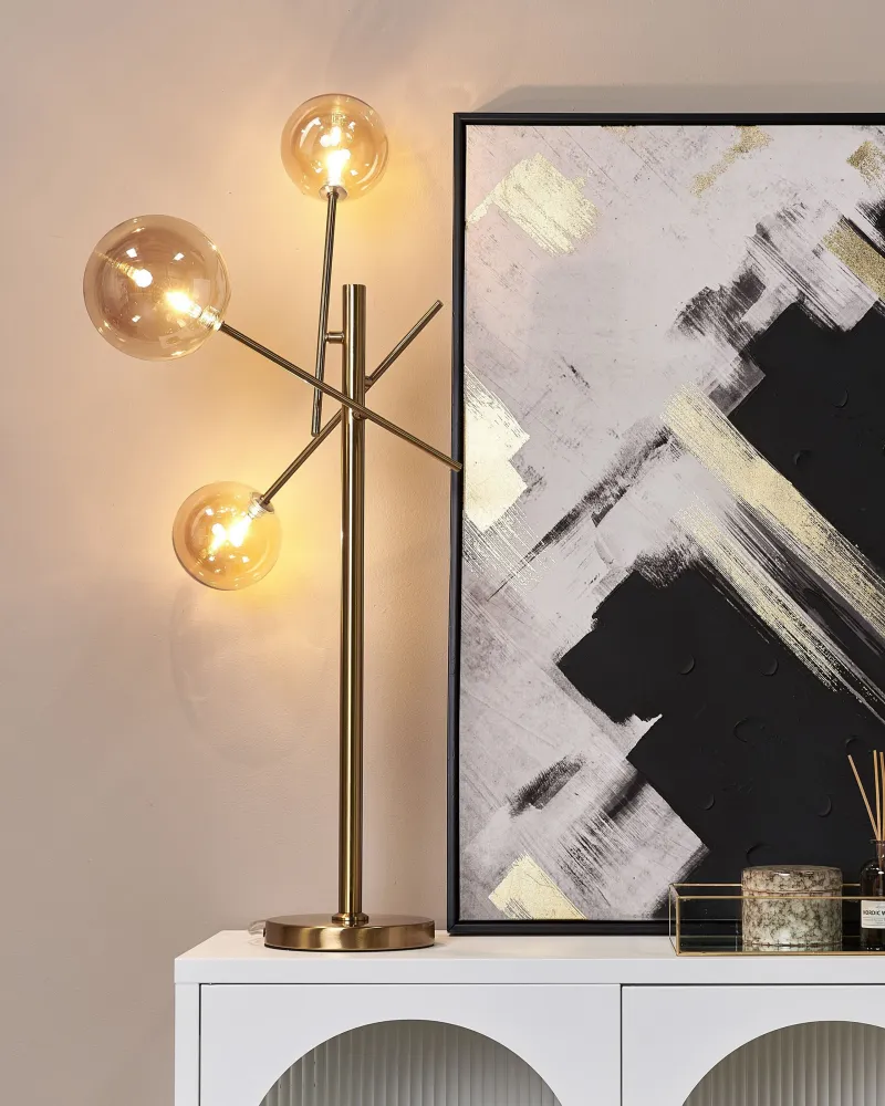 Metal Table Lamp Gold TAMESI