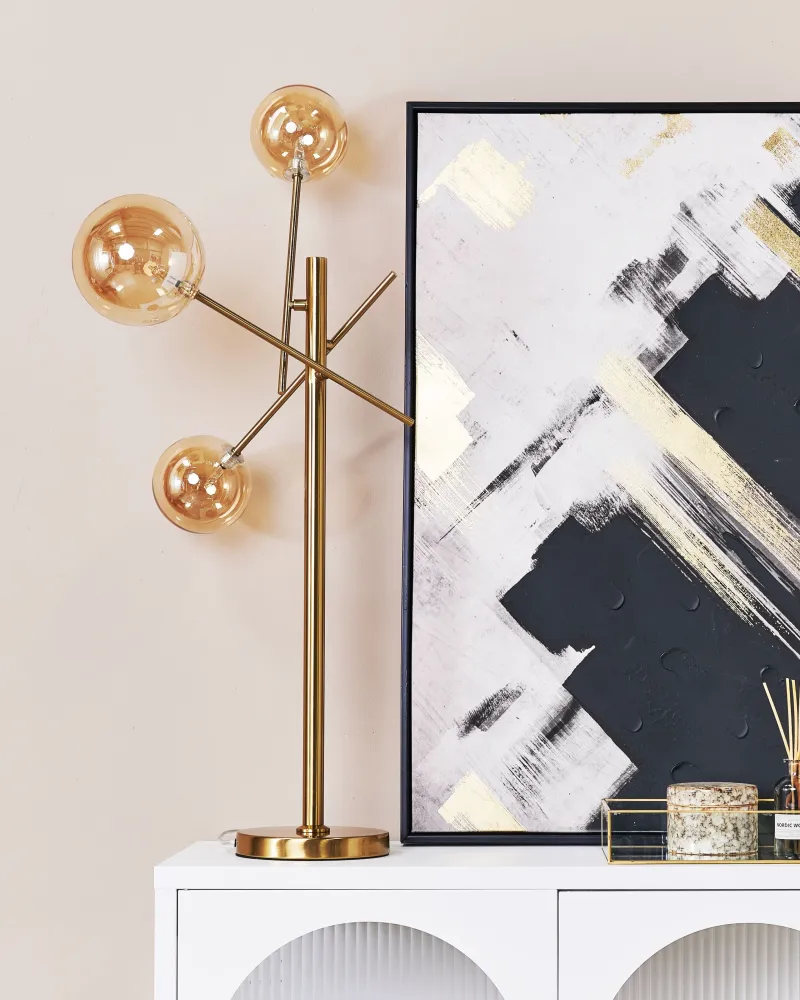 Metal Table Lamp Gold TAMESI