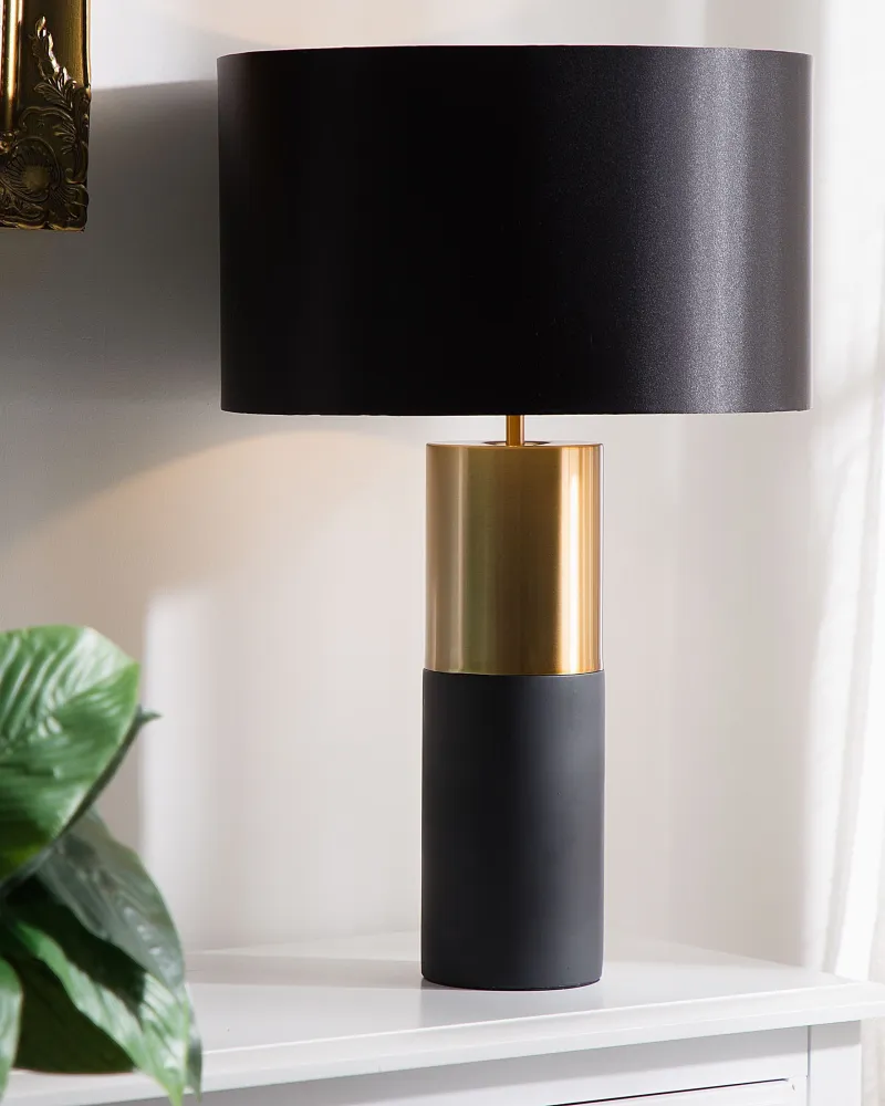 Metal Table Lamp Grey DARLING
