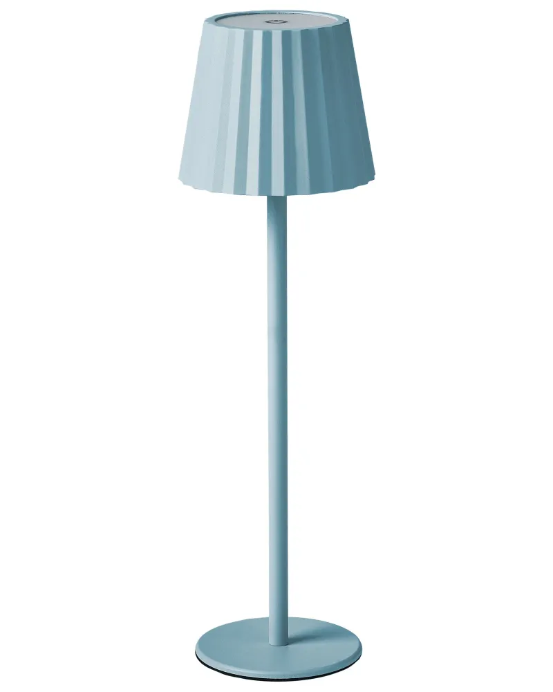 Metal Table Lamp Light Blue POMBEIRO