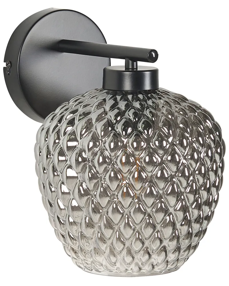 Metal Wall Lamp Grey SHERRY