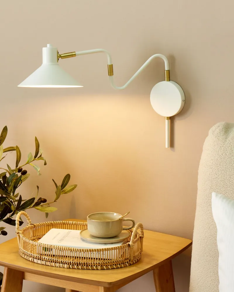 Metal Wall Lamp White BALIEM
