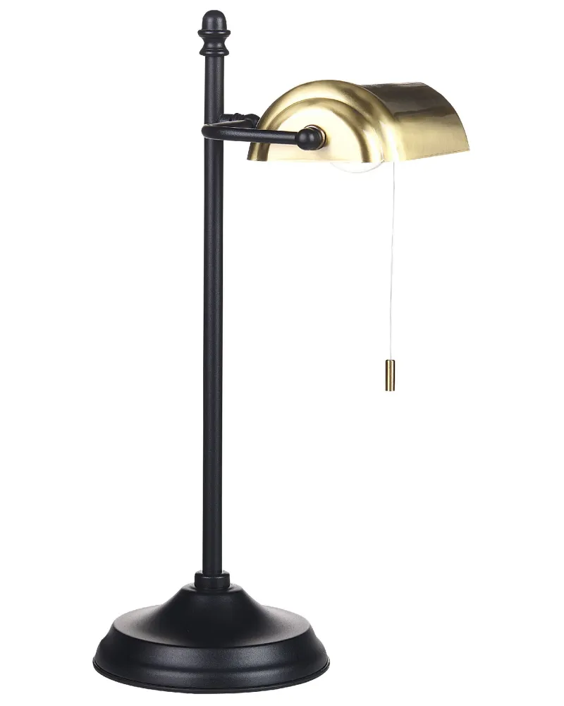 Metálico Banker's Lamp Gold and Black MARAVAL