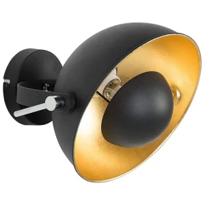 Metálico Wall Lamp Black and Gold THAMES II