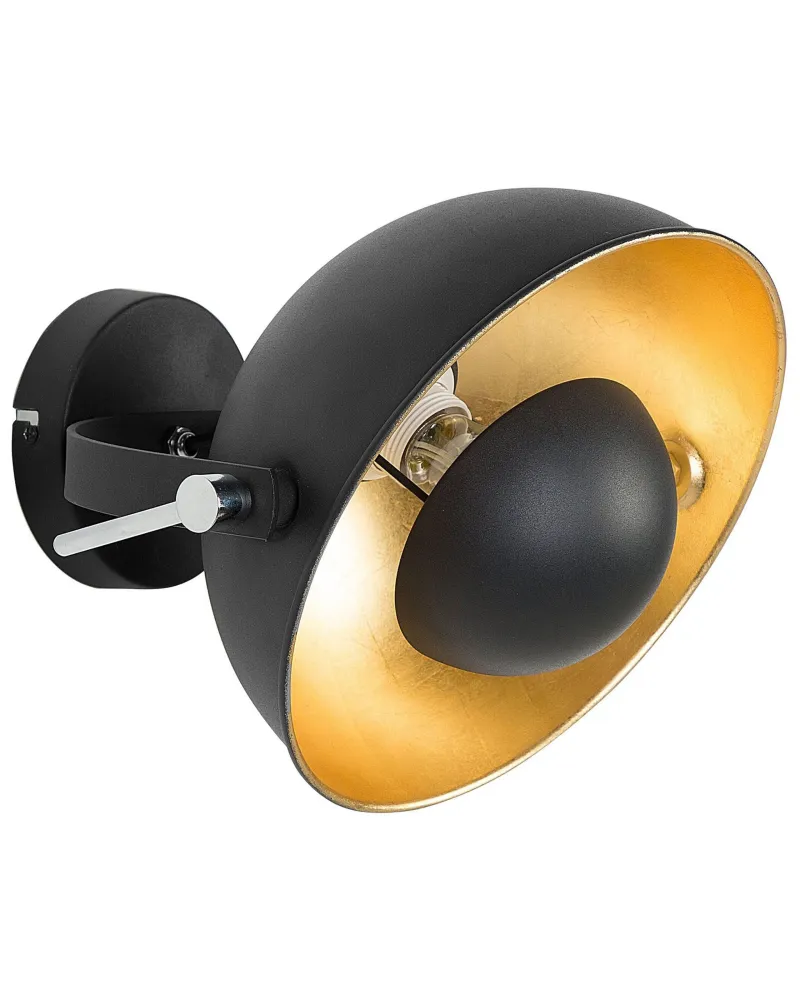 Metálico Wall Lamp Black and Gold THAMES II