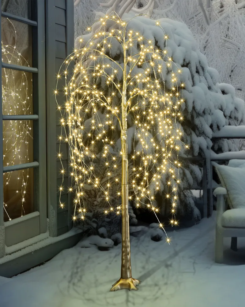 Outdoor LED Decoration Tree 180 cm Ouro BALIONI