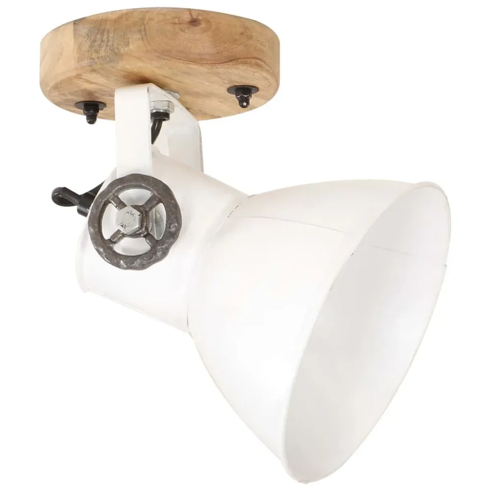 2 pcs candeeiros parede/teto industriais 20x25 cm E27 branco com Controle Remoto