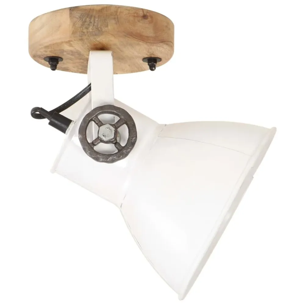 2 pcs candeeiros parede/teto industriais 20x25 cm E27 branco com Controle Remoto