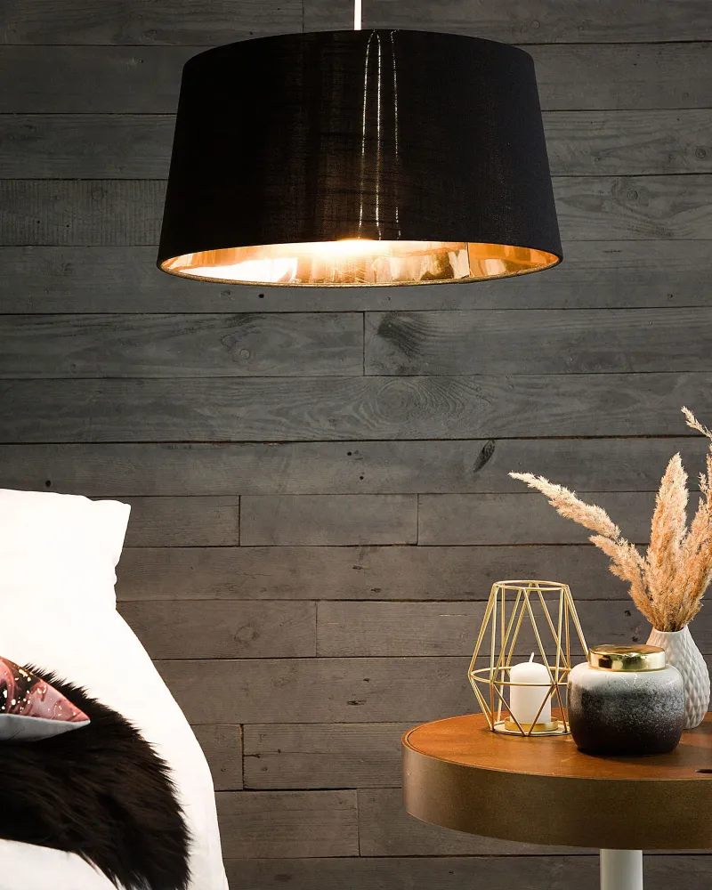 Pendant Lamp Black Luzente KALLAR com Timer Programável