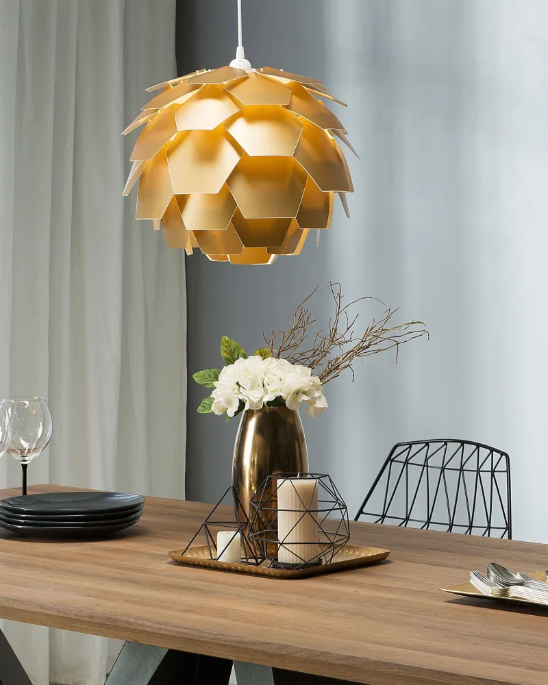 Pendant Lamp Gold SEGRE Discreto Cabo 5 Metros