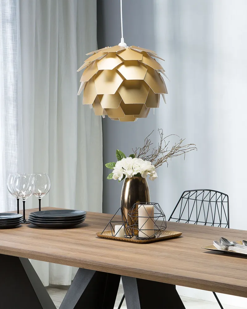 Pendant Lamp Gold SEGRE Discreto Cabo 5 Metros