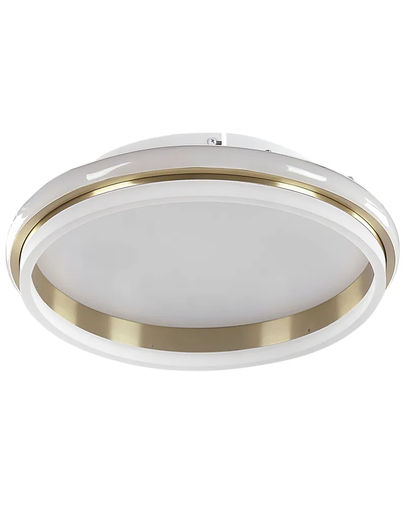 Profissional de Alta Performance Candeeiro de teto LED ⌀ 64 cm metálico branco e dourado TAPING