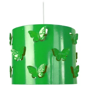 Profissional de Alta Performance Suspensão TOSEL PAPILLON vidro cúpula âmbar D25 x H80 cm