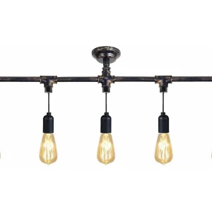 Sensor de Movimento Plafonier TOSEL HYDRAULIK lâmpada decorativa bar 5 lâmpadas D65 x H25 cm
