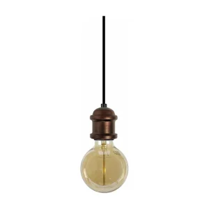 Sensor de Movimento Suspensão TOSEL FANG metálico cúpula branqueado D18 x H84 cm