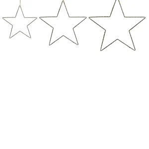 Set 3 LED Hanging Decor Pieces Star Brilhante KUNNARI